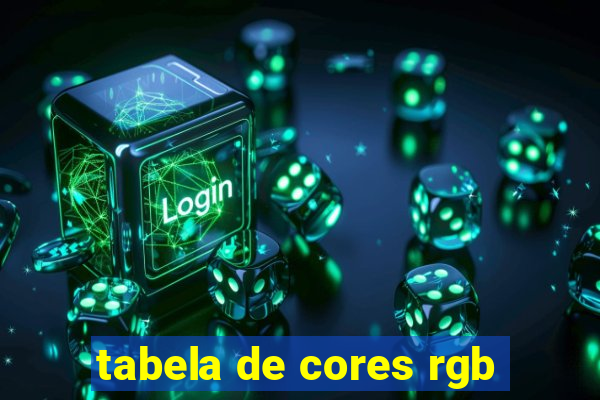 tabela de cores rgb